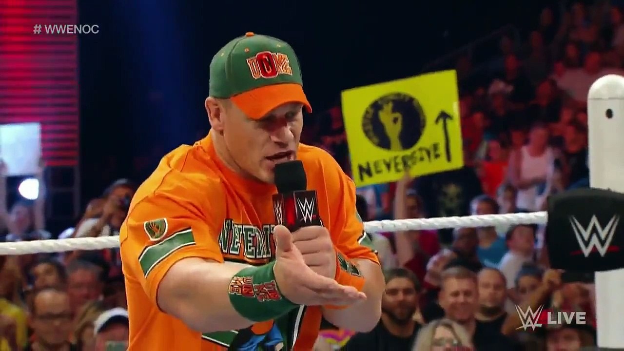 John Cena faces Seth Rollins: WWE Raw, August 31,2015