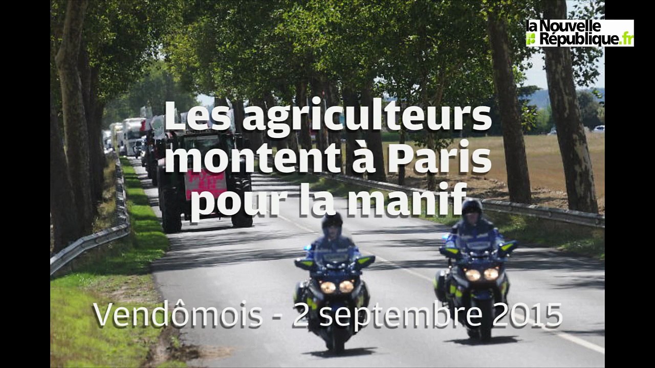 VIDEO. En route vers la manif, les tracteurs traversent le Loir-et-Cher