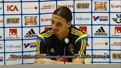 Zlatan vexé par les questions d’un journaliste sur ses activités hors football