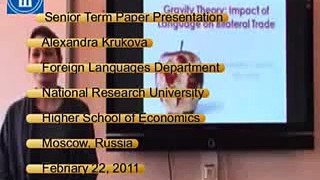 HSE Synopsis Presentation -- Александра Крюкова