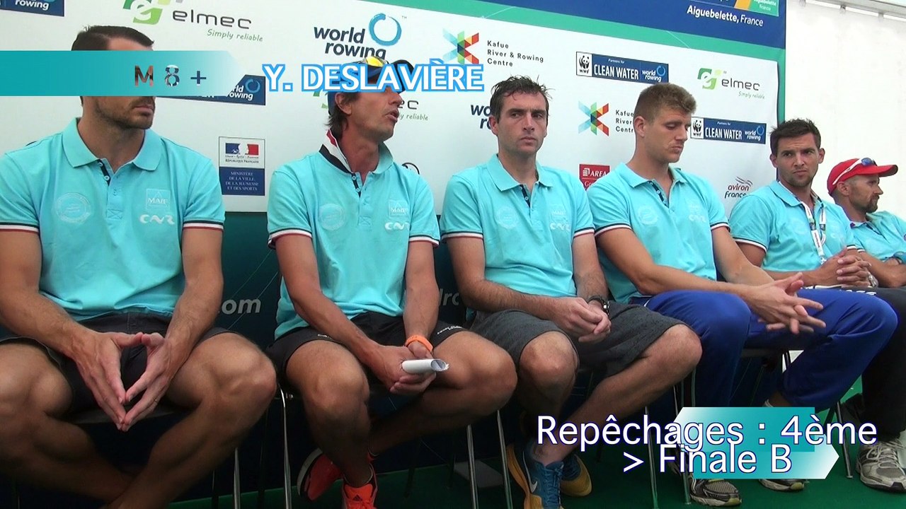 Championnats du monde Aiguebelette 2015 - Repêchage  M8+