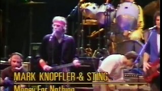 Dire Straits - Money For Nothing (Live) Feat. Sting & Co.