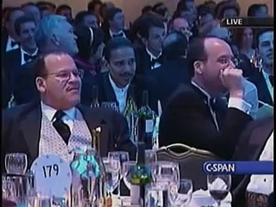 Stephen Colbert Roasts Bush at 2006 White House Correspondents Dinner