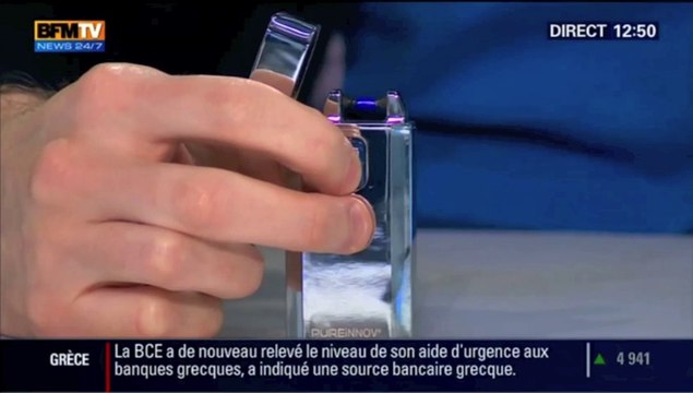 Briquet arc électrique vu dans Culture Geek sur BFM TV - Briquet à batterie rechargeable par USB comme un smartphone