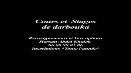 Cours de darbouka à Paris avec Hassan Abdel Khalek 2016/2017