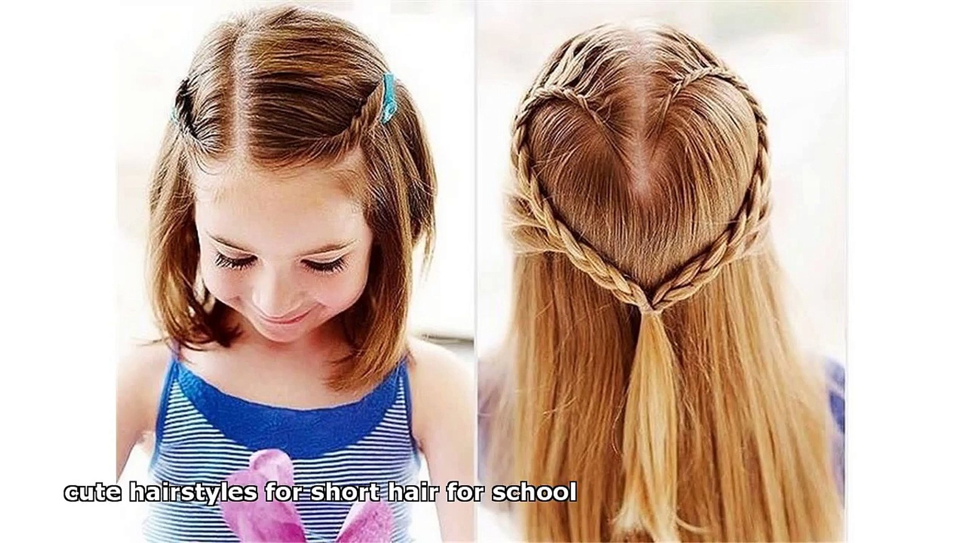 cute hairstyles for short hair for school