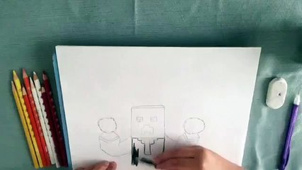 Speed drawing Preston Playz-Minecraft