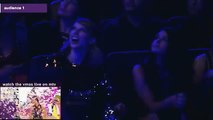 Selena Gomez and Taylor Swift watching Demi Lovato performig 