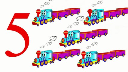 Cartoon about cars. Number Counting Cars - Learn to Count 1 to 10 for Kids