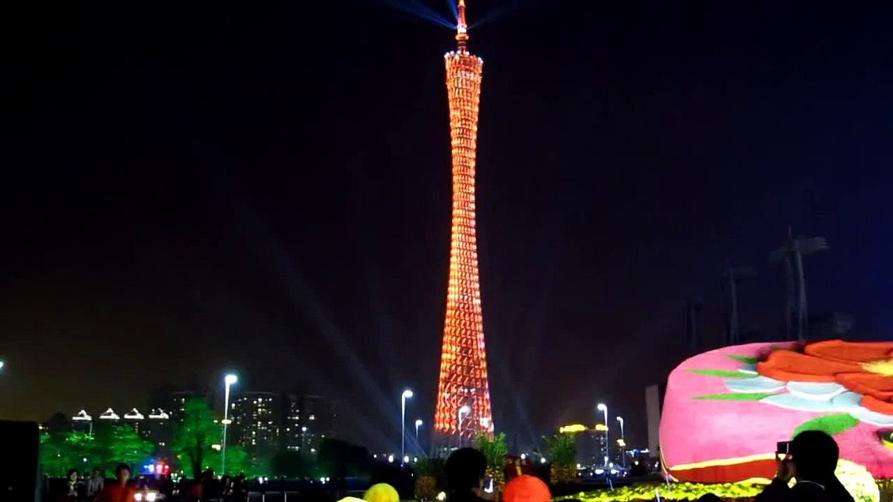 Canton Tower Lights Show @ Guangzhou 2013