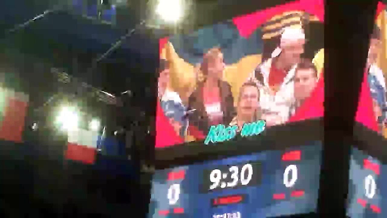 IIHF 2015   Kiss Cam   BOB kissing Sweden fan!!! FUNNY VIDEO