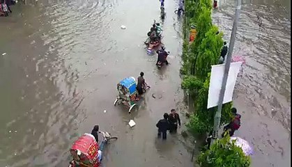 Flood of Dhaka City -- City LIfe