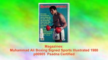 Muhammad Ali Boxing Signed Sports Illustrated 1980 p00905 Psadna Certified