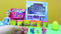 Play Doh Peppa Pig HELLO KITTY Frozen My Little Pony Upin Ipin Surprise Eggs Unboxing
