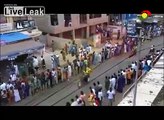 Car Plows Through A Crowd Of People
