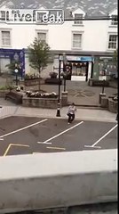 Drunk Woman Falls Down...ouch!