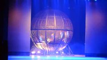 Performing Motorcyclists Spin in Huge Metal Ball