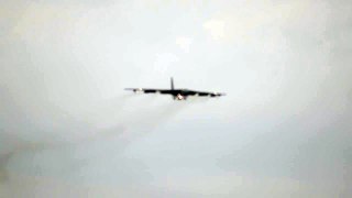 B-52 Bomber landing at Avalon