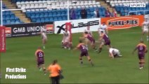 Rugby worst ever fail! last second, instead kicking the ball out kicks in field and the other team scores and gets win
