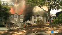 Jump or Burn: Girls jump out of building window to escape massive fire