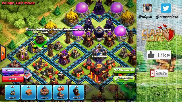 Clash of Clans - BEST th10 trophy push base (speedbuild+replays) Trophy push to LEGEND league #9
