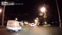 some Russian road rage street justice