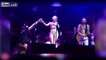 Singer of the Leningrad SKA-punk band takes off her clothes on stage