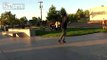 Crazy lady at skate park getting in the way and yelling at kids