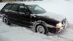 Audi 80 Quattro winter. Audi quattro is snow