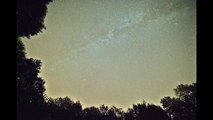 Milky way and shooting stars time lapse