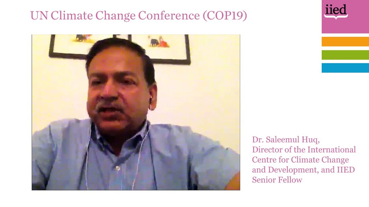 23/11/2013 UN Climate Change COP19 conference update