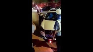 A WTF Police smash up Car to get driver out