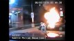 Austin Officers Thrown Back from Exploding Car - Suspect Gets Back In Burning Car!