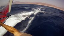 Dahab Windsurfing 2010 small waves fun on Gopro HD-Hero SLO-MO