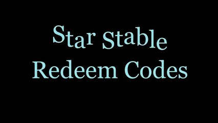 5 REDEEM CODES [STAR STABLE ONLINE] 2015 // Open description.