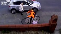 Toddler hit and dragged down pavement by cyclist