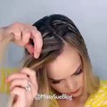HAIR style tutorial easy hair bread with bun
