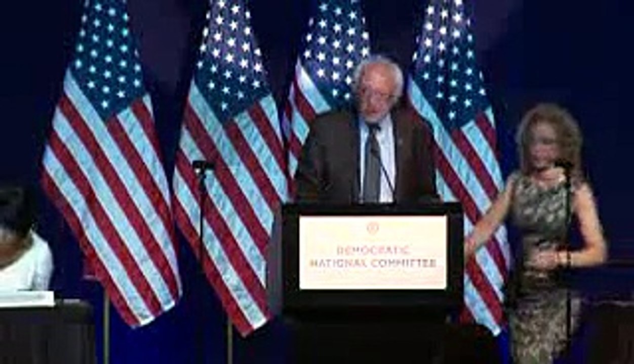 Bernie Sanders Speaks at the DNC Summer Meeting