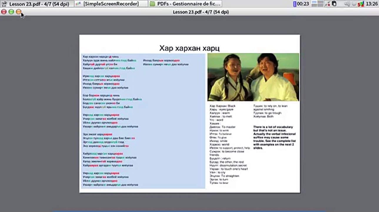 We Talk Mongolian - 23, Zohiolyn duu & Translation  - Har Harhan Harts