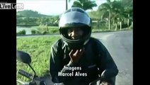 biker was interviewed about lack of security on the roads.