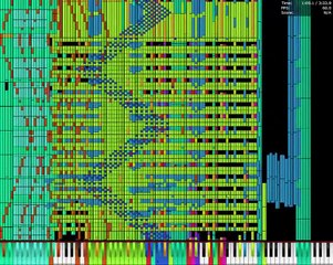 Bad apple 2.3 Million notes 60 FPS