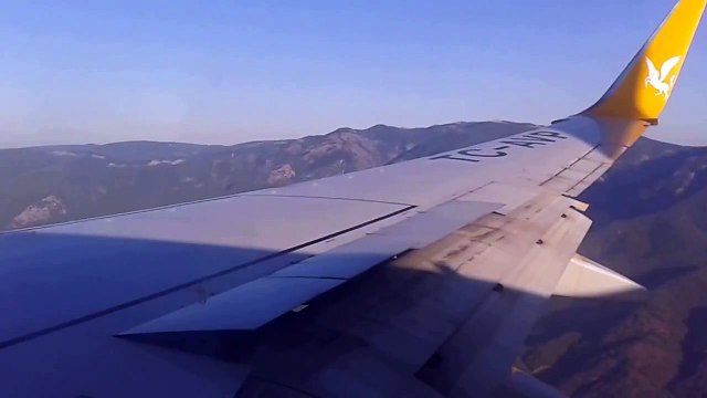 Anflug auf Edremit / Balıkesir Edremit Koca Seyit havalimanı Pegasus Airlines approach