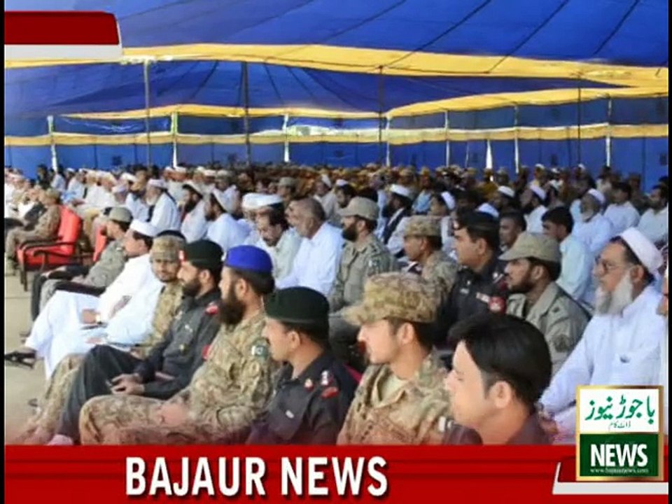 Commandant Bajaur Scouts Nair zaman taking charge from Ex commandant Meer Ameer Ali.