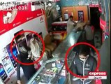 CCTV Footage: Robbers Captured By Brave Young Man