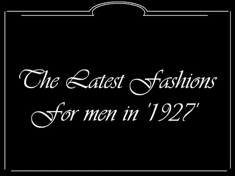 1920's - Men's Fashion