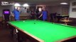 BAR MAN SHOWS SNOOKER PLAYERS HOW ITS DONE !