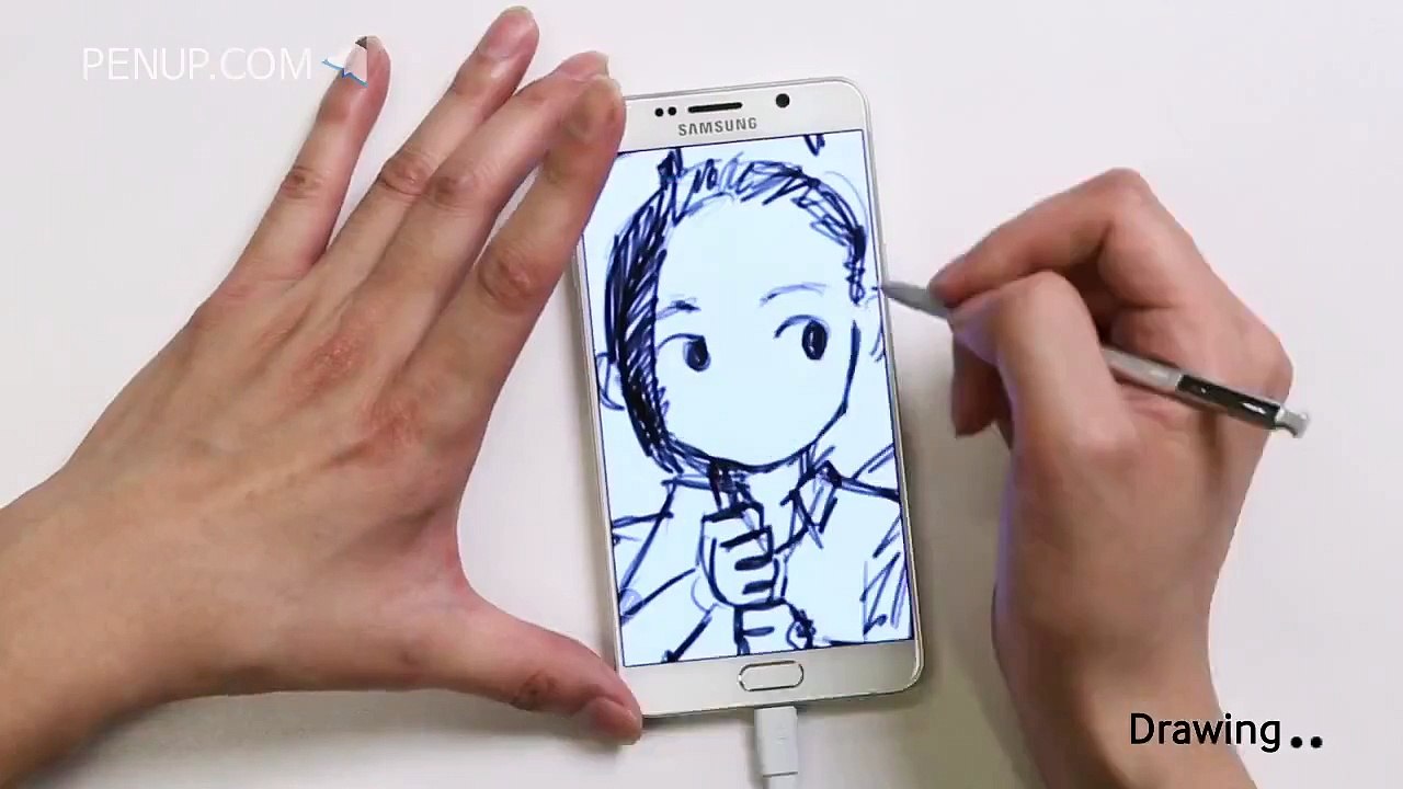 Speed painting - Samsung Galaxy Note 5 with s-pen drawing #2