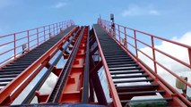 Raging Bull Front Seat POV 2015 FULL HD Six Flags Great America