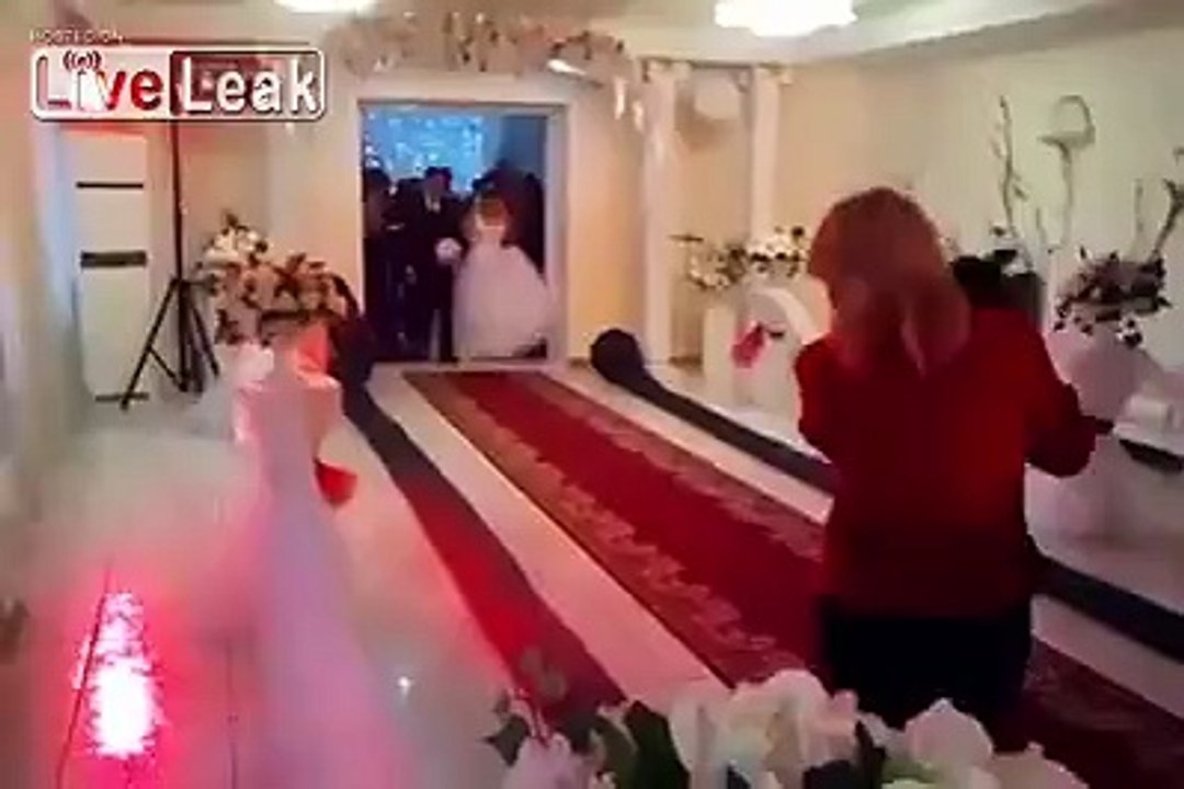 very romantic wedding decoration on the red carpet