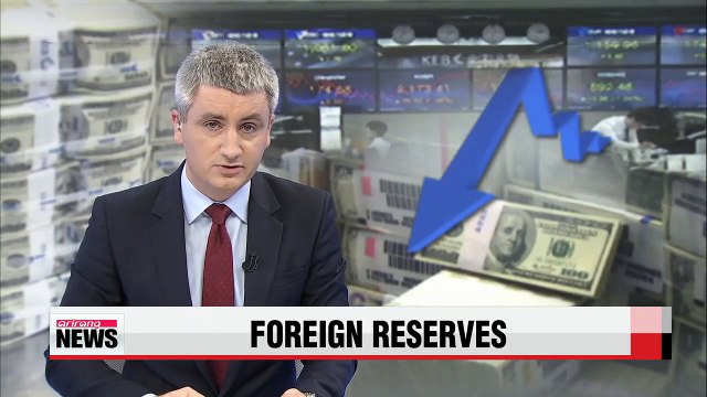 Korea's foreign exchange reserves drops for second straight month